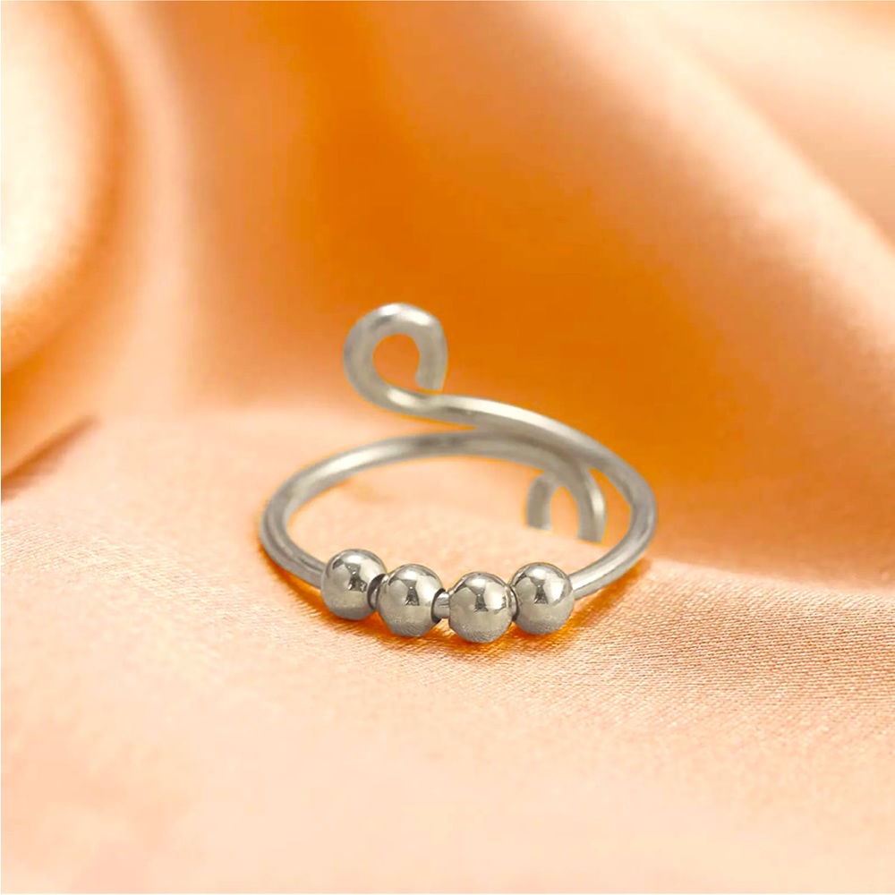 Rings For Anxiety For Women Ring  Adjustable Finger Single Coil Spiral